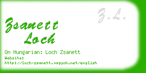 zsanett loch business card